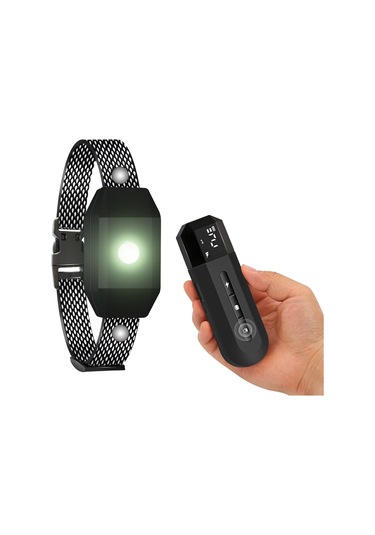 Uu0259b Led Işıklı Köpek Eğitim Cihazı Köpekler İçin Havlama Siyah