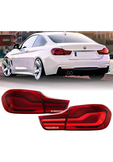 Bmw F32 2014-2019 Coupe Kırmızı Lci Ledli Arka Stop Lambası