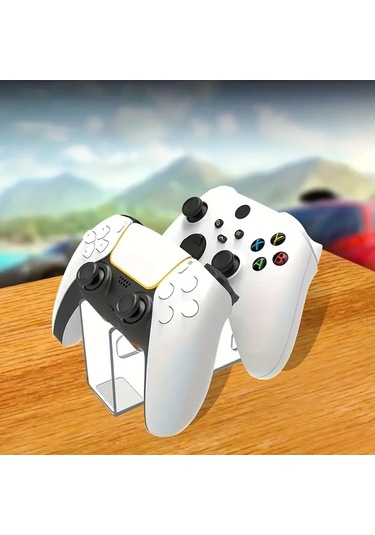 Elmpaly Transparan 1 Adet Dayanıklı Akrilik Evrensel Oyun Kumandası Standı Xbox Ps5 Ps4 Switch