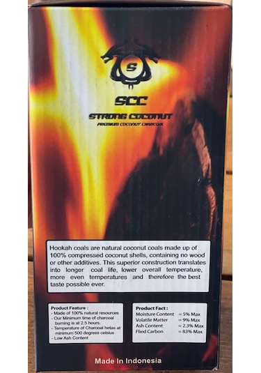 Scc Strong Coconut Nargile Kömürü 1 KG 72 Adet