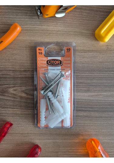 Çitor Vidalı Dübel Çoklu Paket 5 x 50