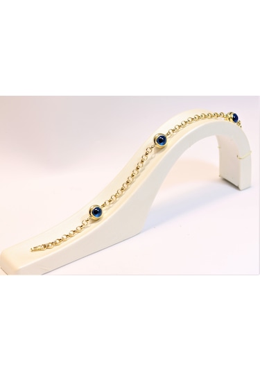 Altın Nazar Boncuklu Künye Guler1002592 Sarı Altın