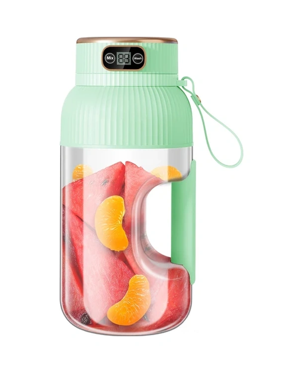 Elmpaly Yeşil Taşınabilir Şarjlı Mini Meyve Sıkacağı Smoothie Yapma Makinesi