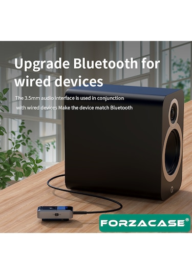 Forzacase Tv, Araç, Bilgisayar Uyumlu 2in1 Aux Bluetooth 5.4 Tf Kartlı Kablosuz Ses Adaptörü - Fc1129