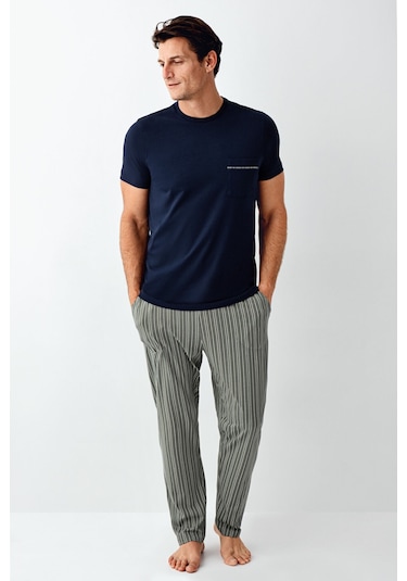 Arnetta Erkek Lacivert Pijama Takım Ar3011-s-v2
