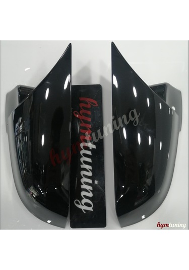 Bmw F10 Yarasa Ayna Kapağı - Piano Black Boyalı - Sinyalli