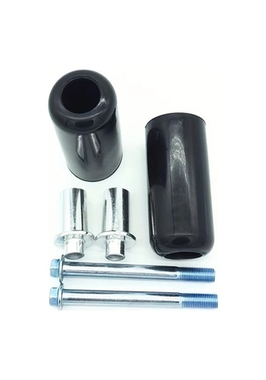 Xuweiwei Green 2 Adet Universal Motorcycle 8mm Çerçeve Koruması Cafe Racer Bobber Anti Crash