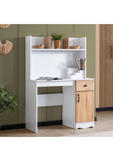 Bilgisayar Masası, Felix Üniteli Çalışma Masası Açık Ceviz