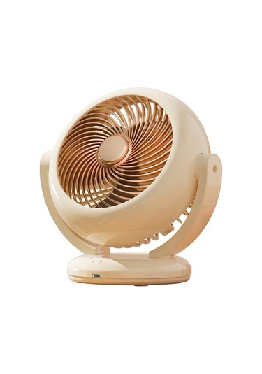 Mkjınmeı Yeni Salınımlı Şarj Edilebilir Masaüstü Fanı Ozuup4 Bej