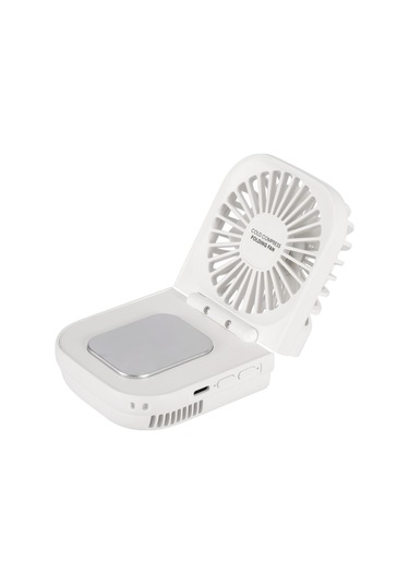 Usb Şarj Katlanır Dış Mekan Handheld Mini Soğuk Sıkıştırma Fan Masaüstü Soğutma Fanı Lacivert