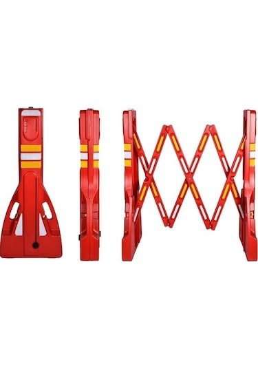 2,30 mt Plastik Akordiyon Bariyer Güvenlik Bariyeri