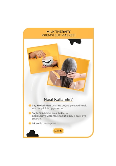 Morfose Milk Therapy Kremsi Süt Maskesi 500 ML