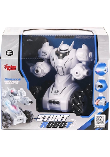 Syr-666-861 Kumandalı Şarjlı Işıklı Roket Ve Buhar Atan Robot Araba -vardem Oyuncak