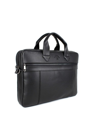 Unisex Siyah Çok Bölmeli 14 İnç Evrak Ve Laptop Çantası