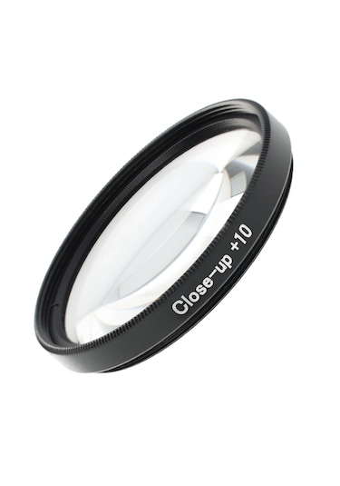 Ayex Close-up Filtre Seti 58 Mm +1 +2 +4 +10 Diyopter, Optik Cam, İnce Alüminyum, Çift Vidalı, Kılıflı