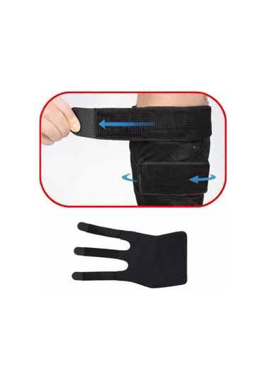 Suntek Buzağı Brace Yırtık Kas Desteği Erkekler Siyah-60x26cm Siyah 60x26cm Çok Renkli