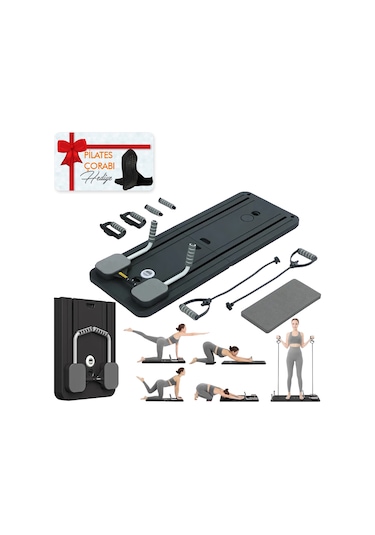 Egzersiz Aleti Pilates Reformer, Ev Tipi Pilates İstasyonu, Siyah