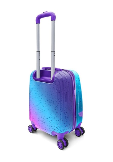 Coral High Kids Açık Pembe Mavi Kaplumbağa Desenli Çocuk Valizi 16724 Pembe - Mavi