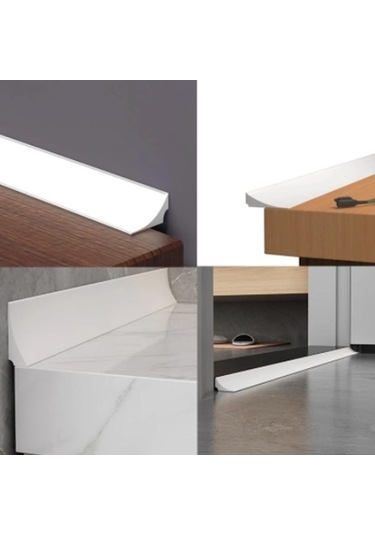 Bosphorusboutique02 Siyah Mutfak Su Bariyeri 100cm Şerit Tutucu Dayanıklı Siyah