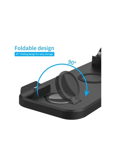 Pazly D6 Type-c Micro Usb 6 Adet Kablosuz Şarj İstasyonu, İphone, Samsung Uyumlu