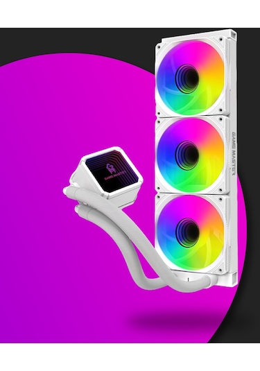 Game Master 3 Fanlı Argb 360MM Watercooler Beyaz Sıvı Soğutma