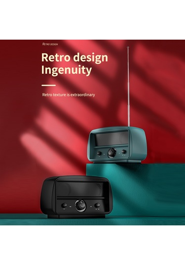 Reedark Jy-68 Siyah Bluetooth Hoparlör, 3w 2 Çift Ses, 1500mah Pil, Bt 5.0/usb/aux/fm/tf/disk Desteği, Stereo Surround Ses