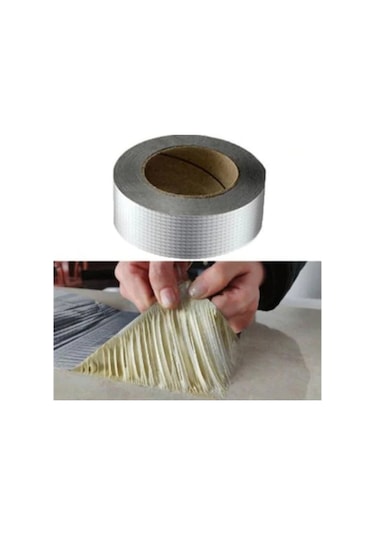5 Metre X 10Cm Çamur Bant Alüminyum Izolasyon Tamir Çatlak Bantı (462497443)