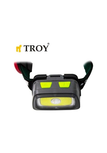 Troy 28202 Cob Led Kafa Lambası 3 Renkli Gri