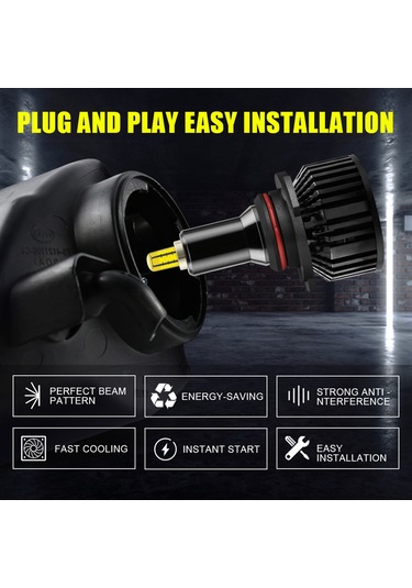 Springsun 360 Derece Ayarlanabilir Ultra Parlak Led Far Ampulü - H7, H11, 9005, 9006, 9012 Uyumlu