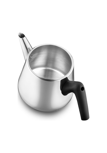 Jumbo Ground Midi Steel Çaydanlık Siyah