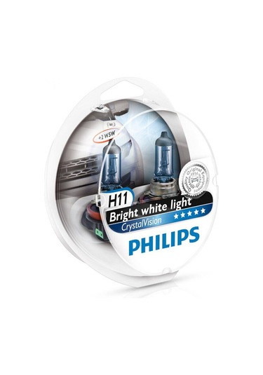 Philips Crystal Vision H1-H4-H7-H11 + 2 Mavi Park Ampülü 116671444