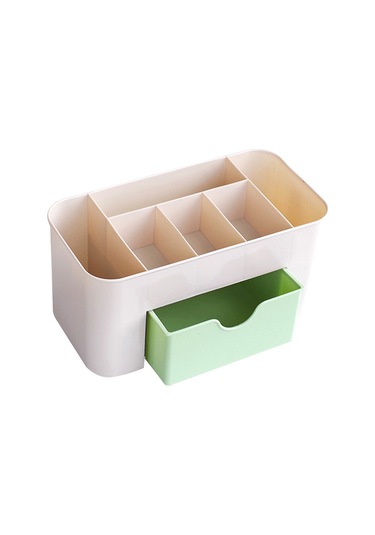 Vkemall 7 Bölmeli Çekmeceli Makaj Ve Tırnak Aletleri Saklama Kutusu - Su Geçirmez Plastik Organizer