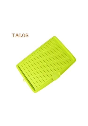 Yeşil Drenaj Sistemli Mutfak Bulaşık Damlalıklı Raf Hızlı Kuruyan Yerden Tasarruf Sağlayan Tasarım Drenaj Tepsisi Çatal Bıçak Kaseleri Temini Yeşil