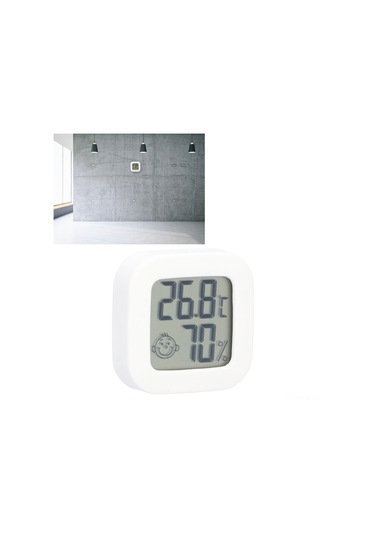 Gajeena 2 Adet Duvar Tipi Mini Isı Nem Ölçer, Konfor Göstergeli, Doğru Okuma, Ev Ofis Kullanımı, Abs Plastik, Kolay Kurulum