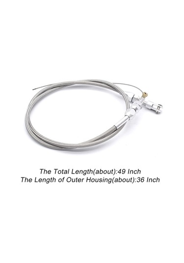 Novahub Ls Motor Gaz Kelebeği Kablosu 36 Inç Paslanmaz Çelik Örgü, Ls1 4.8 5.3 5.7 6.0 İçin Kolay Montaj Yedek