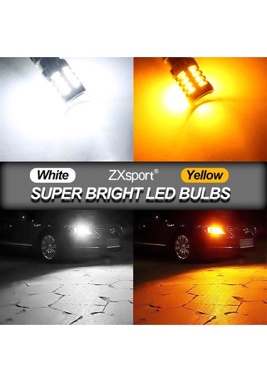 2pcs Hiper Flaş Led Lambası P21w Araba Ayarlama Canbus Sinyal Lambası 1156 Ba15s White 7440 W21w Wy21w T20 1 Piece Set