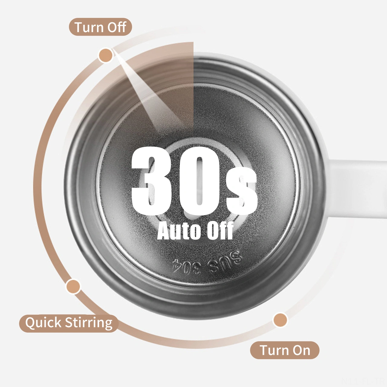 Lemestar 380ml Siyah Otomatik Karıştırıcı Bardak, 304 Çelik, Mıknatıs Şarjlı, Kapaklı, Kahve/süt/protein İçin, Ev/ofis/outdoor Kullanıma Uygun Siyah