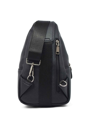 Erkek Siyah Çapraz Askılı Gögüs Ve Omuz Çantası Çapraz Çanta Siyah