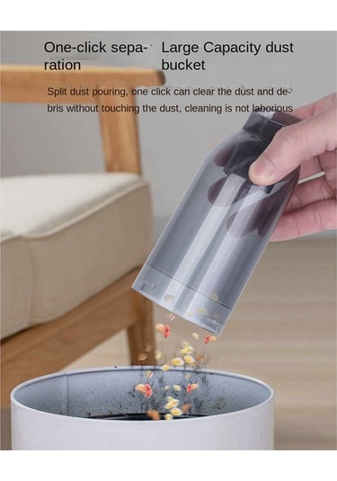 Crackedice 95000pa Araba Vakum Süpürgesi Gri