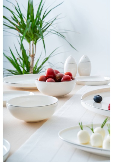 Lorelei Silver 6 Kişilik 23 Parça Kahvaltı Takımı Beyaz