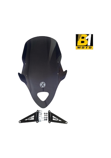 Mondial 125 Drift L 2011-2023 Uyumlu Kısa Ön Cam Füme