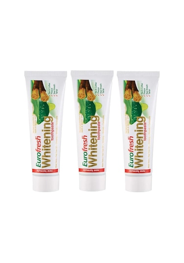 Farmasi Euro Fresh Whitening Aloe Veralı Misvaklı Beyazlatıcı Diş Macunu 3 x 112 G