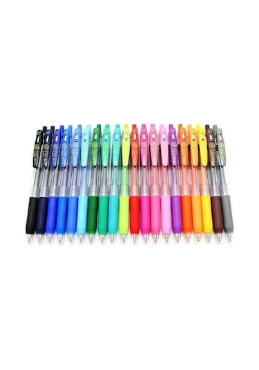 Zebra Sarasa Clip Jel Mürekkepli Roller. Basmalı. 0.7 MM. 20'li Se