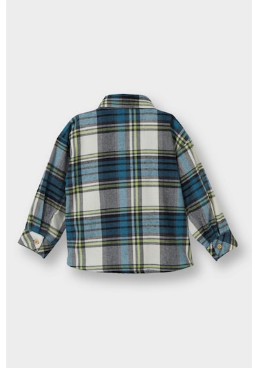 Defacto Erkek Bebek Ekose Desenli Flanel Uzun Kollu Gömlek G0765a525wner118 Ekru