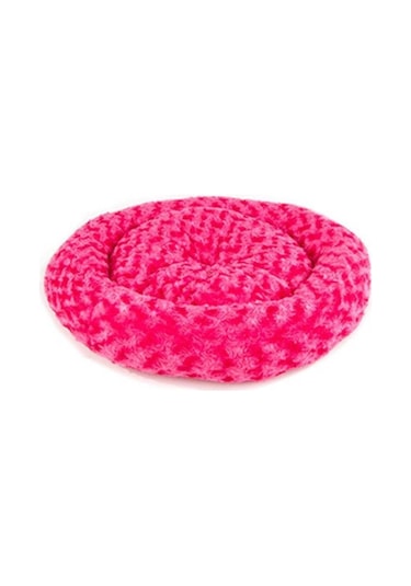 Pet Pretty Simit Yatak Peluş Fuşya 55x55cm