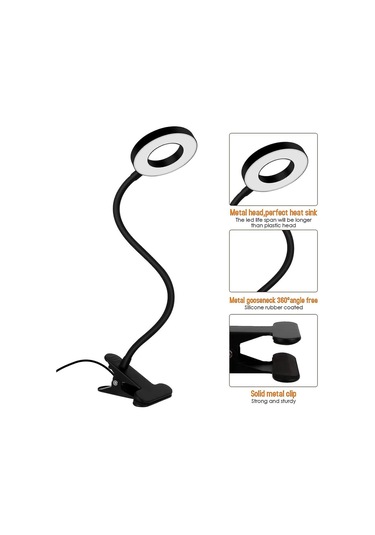 1 Adet Klipsli Okuma Lambası, 48 Led Mavi Işık Bloke Amber Diğer