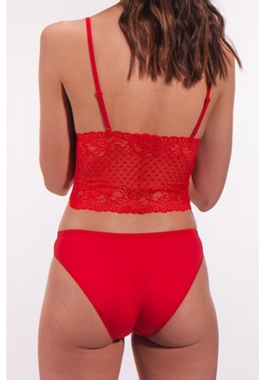 Nipora Kadın Transparan Dantelli Sütyen Takım Bralet Takım 1805