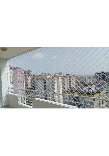 6 Mm 2 X 11 Metre Balkon Güvenlik Filesi Çocuk Emniyet Ağı Merdiv