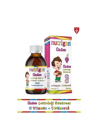 Nutrigen Üzüm Çekirdeği Ekstreli Vitamin Mineral Şurubu 200 ML
