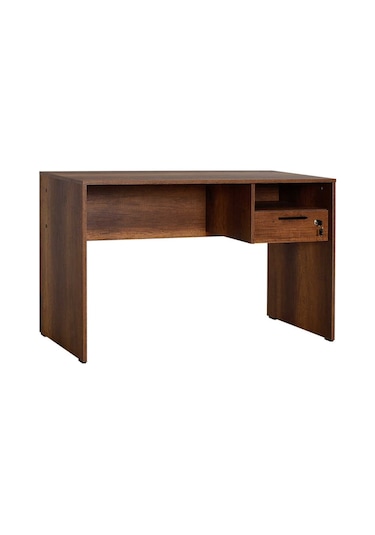 Adoremobilya Concept Kilitli Çekmeceli Çalışma Masası - Oslo Ceviz Oslo Ceviz